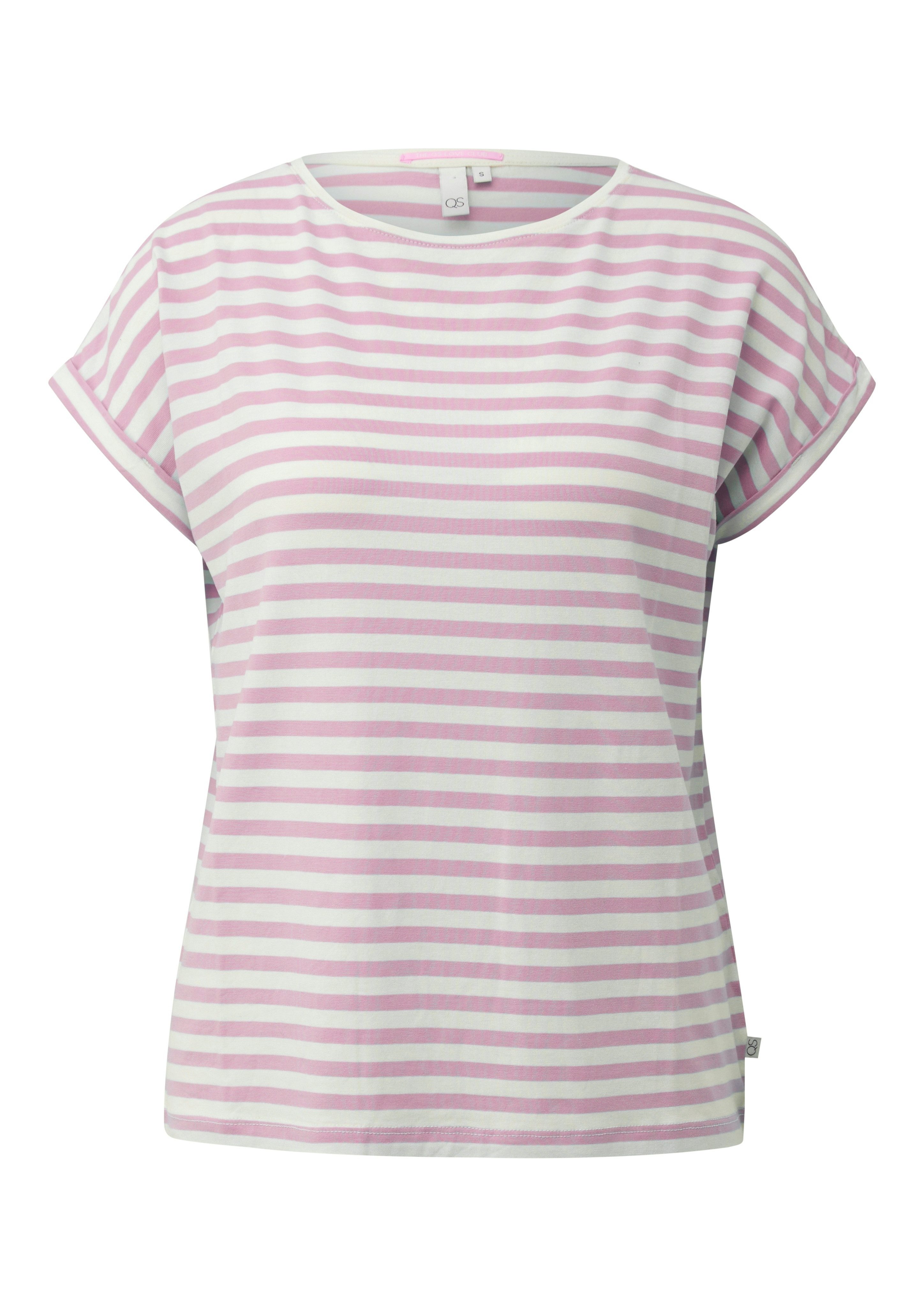 QS Kurzarmshirt im Streifen-Design – Bild 4 von 4