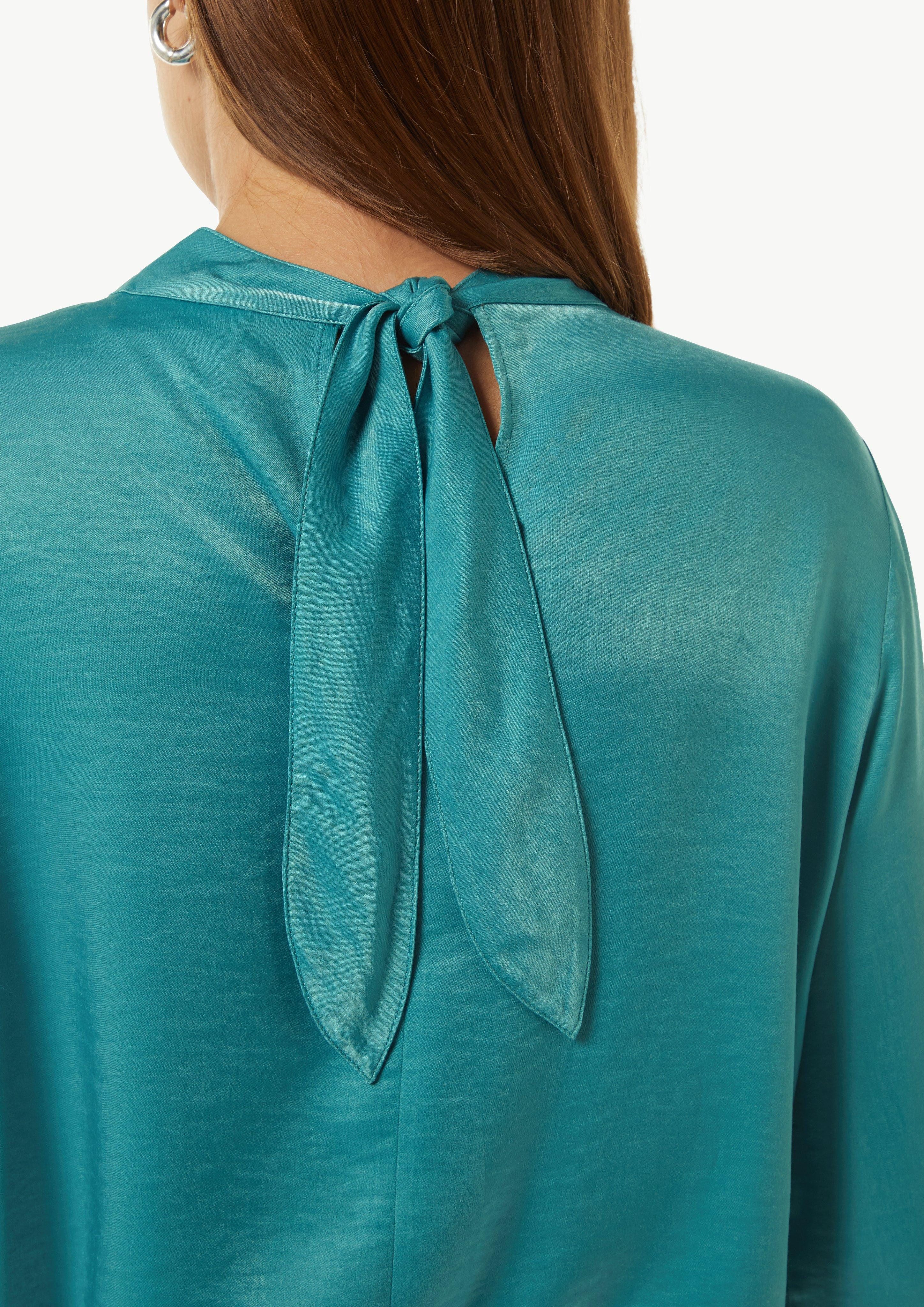 comma casual identity Langarmbluse Viskosemix-Bluse mit günstig online kaufen