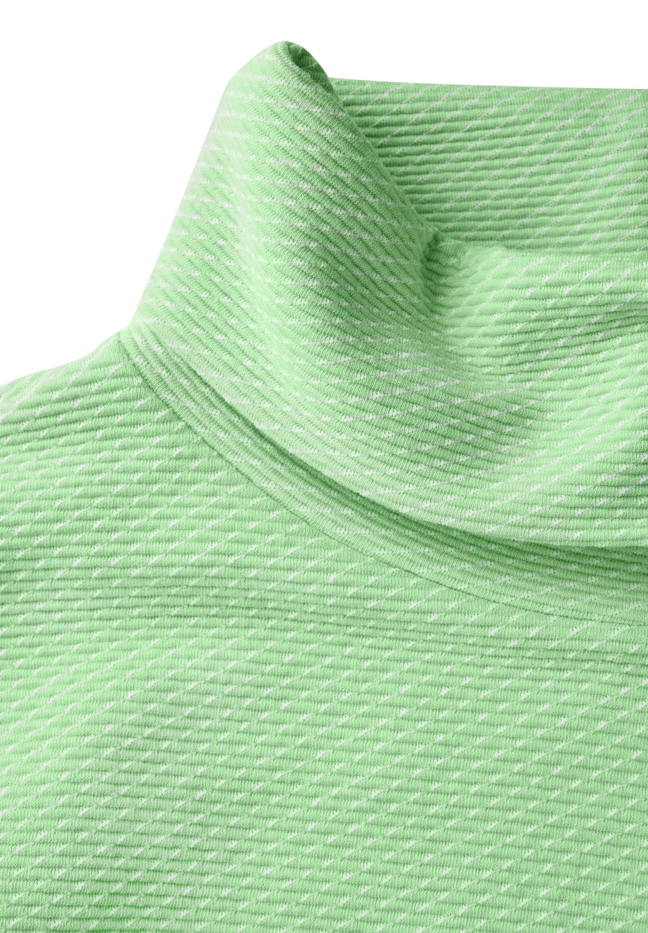 STREET ONE 3/4-Arm-Shirt in Struktur-Optik und mit Schalkragen