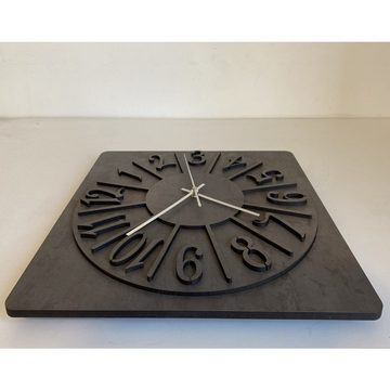 WohndesignPlus Wanduhr 3D-Uhr Motiv "Kuchen" 40cm x 40cm (geräuscharm)
