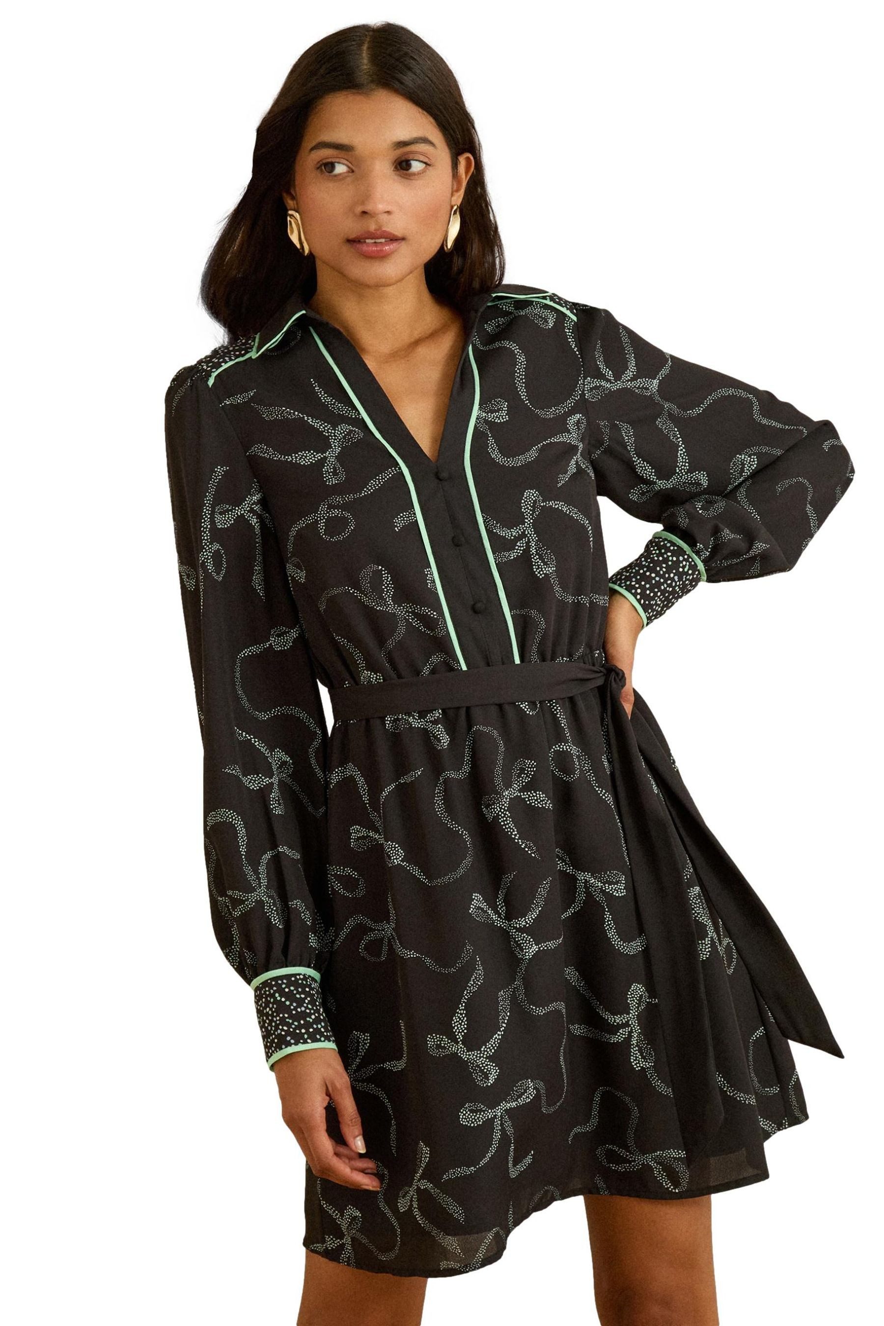 Minikleid Love & Roses Mini-Hemdblusenkleid, Regular
