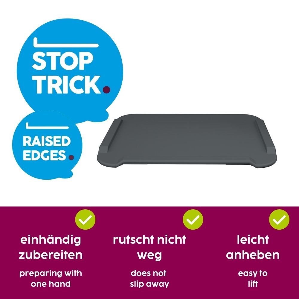 Ornamin Frühstücksteller Großes Essbrettchen, Esshilfe l Einhänderbrettchen l Motorikeinschränkung l Alltagshilfe – Bild 5 von 5