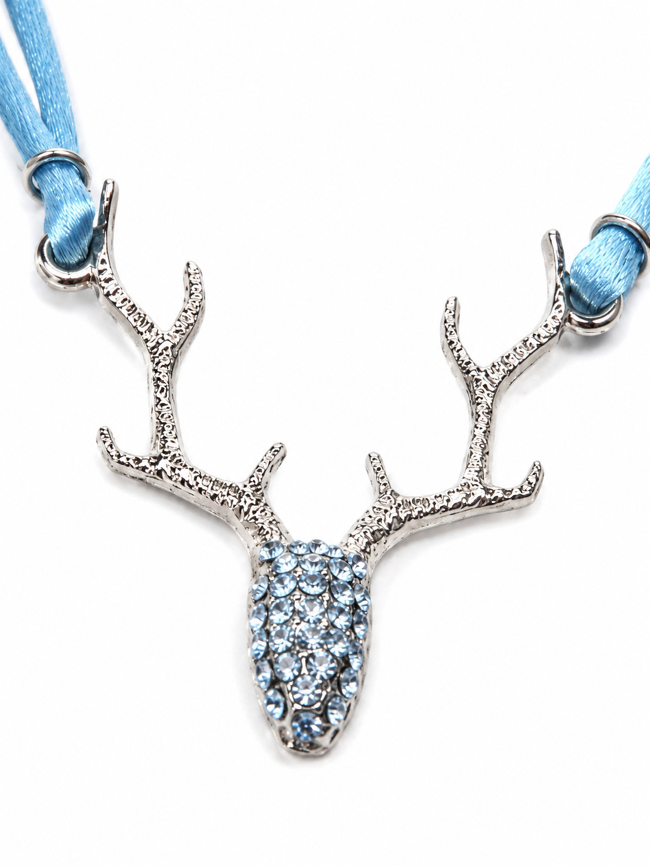 Allgäu Rebell Collier Rosi, zweireihiges Satinband