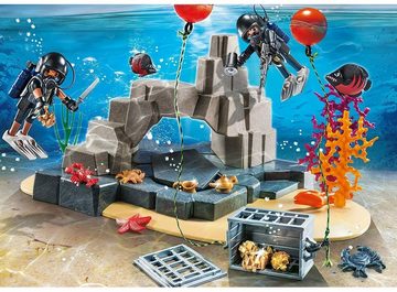 Playmobil® Spielwelt 70011 SEK-Taucheinsatz Polzei-Einsatz, Unterwasser-Spielzeug Super-Set, SEK-Team Spielszene mit zwei Figuren
