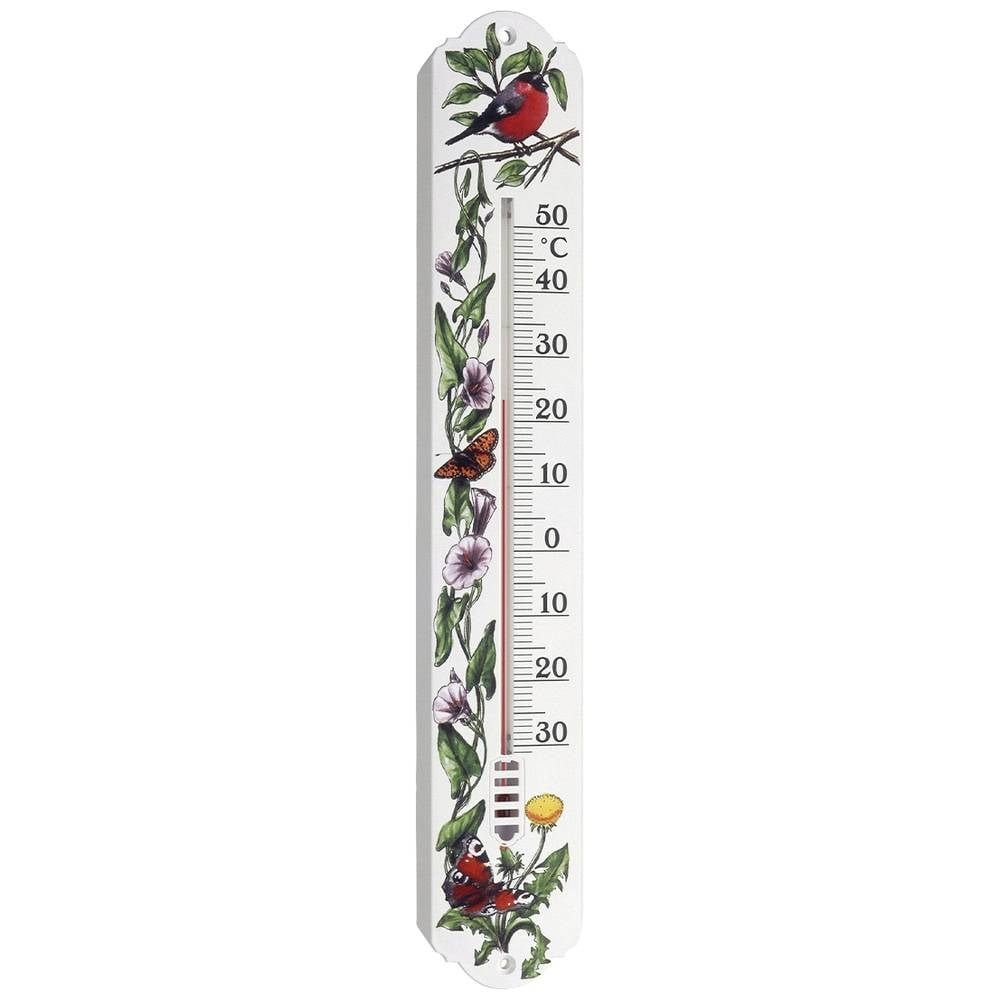 TFA Dostmann Raumthermometer mit Blumenmotiv 12.3040.20
