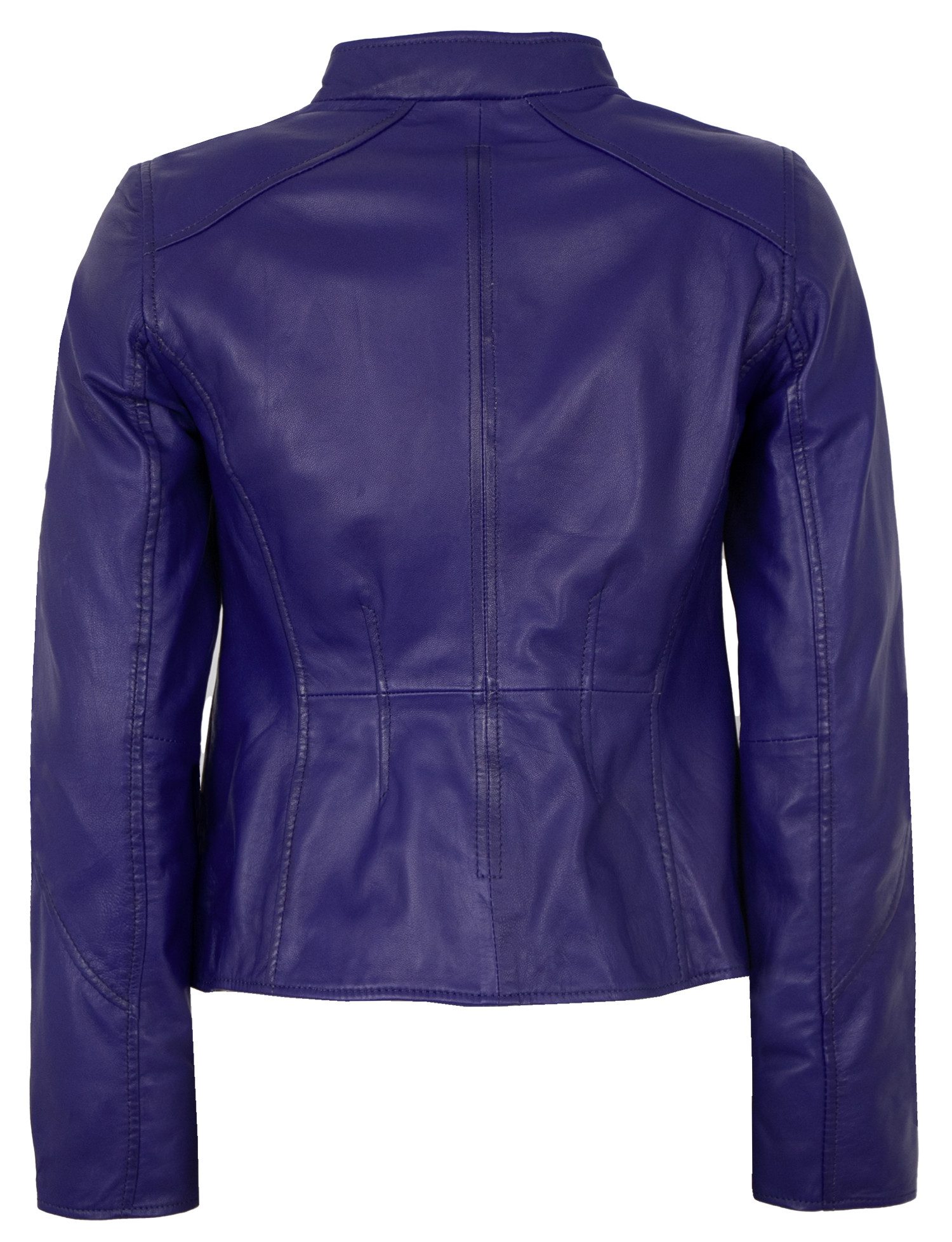 Jilani Lederjacke Fulya Jilani - Damen Lederjacke Lammnappa blau