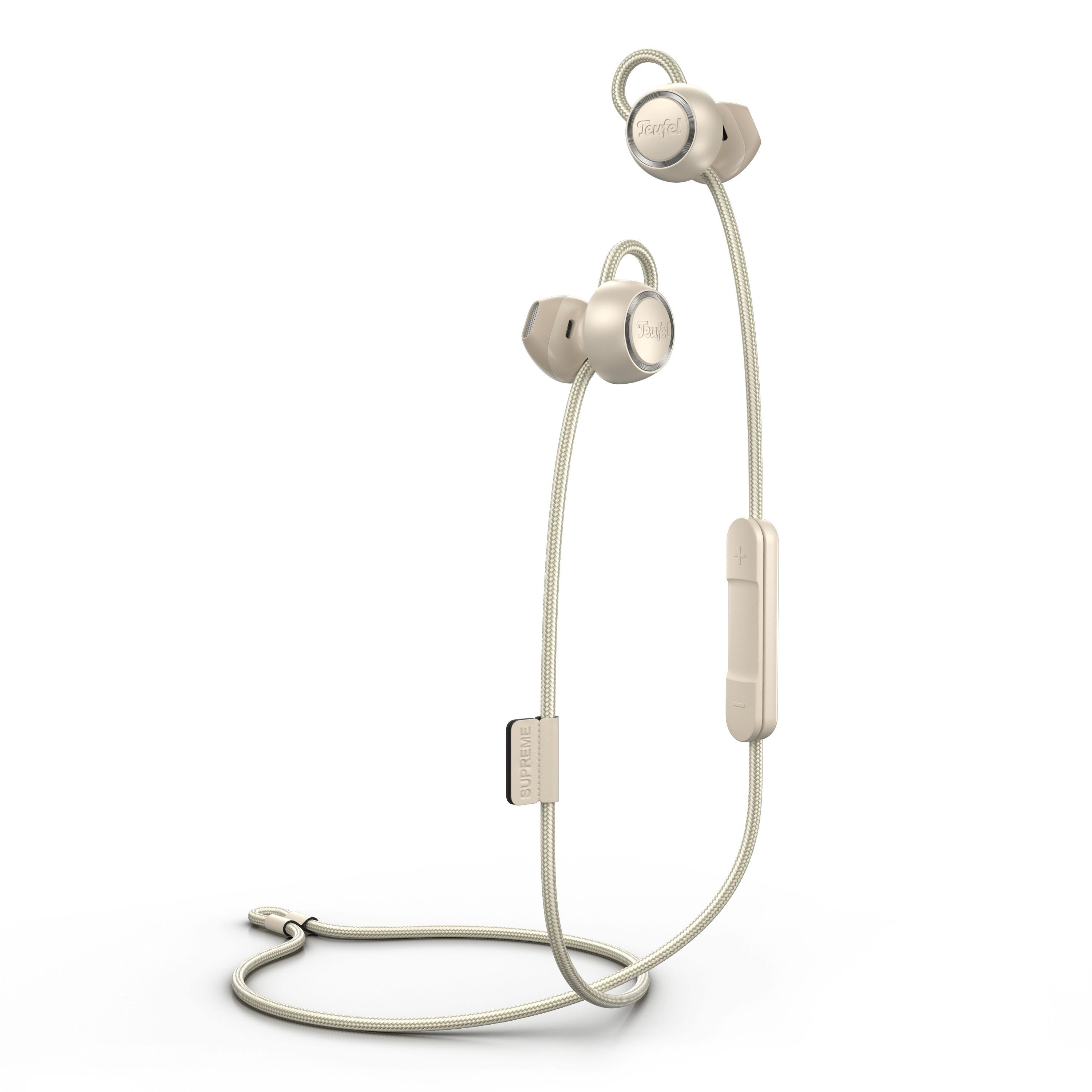Teufel SUPREME IN Bluetooth-Kopfhörer (Freisprecheinrichtung mit Qualcomm, EQ, ShareMe- und weitere Einstellungen über die Teufel Headphones App möglich) Sand White