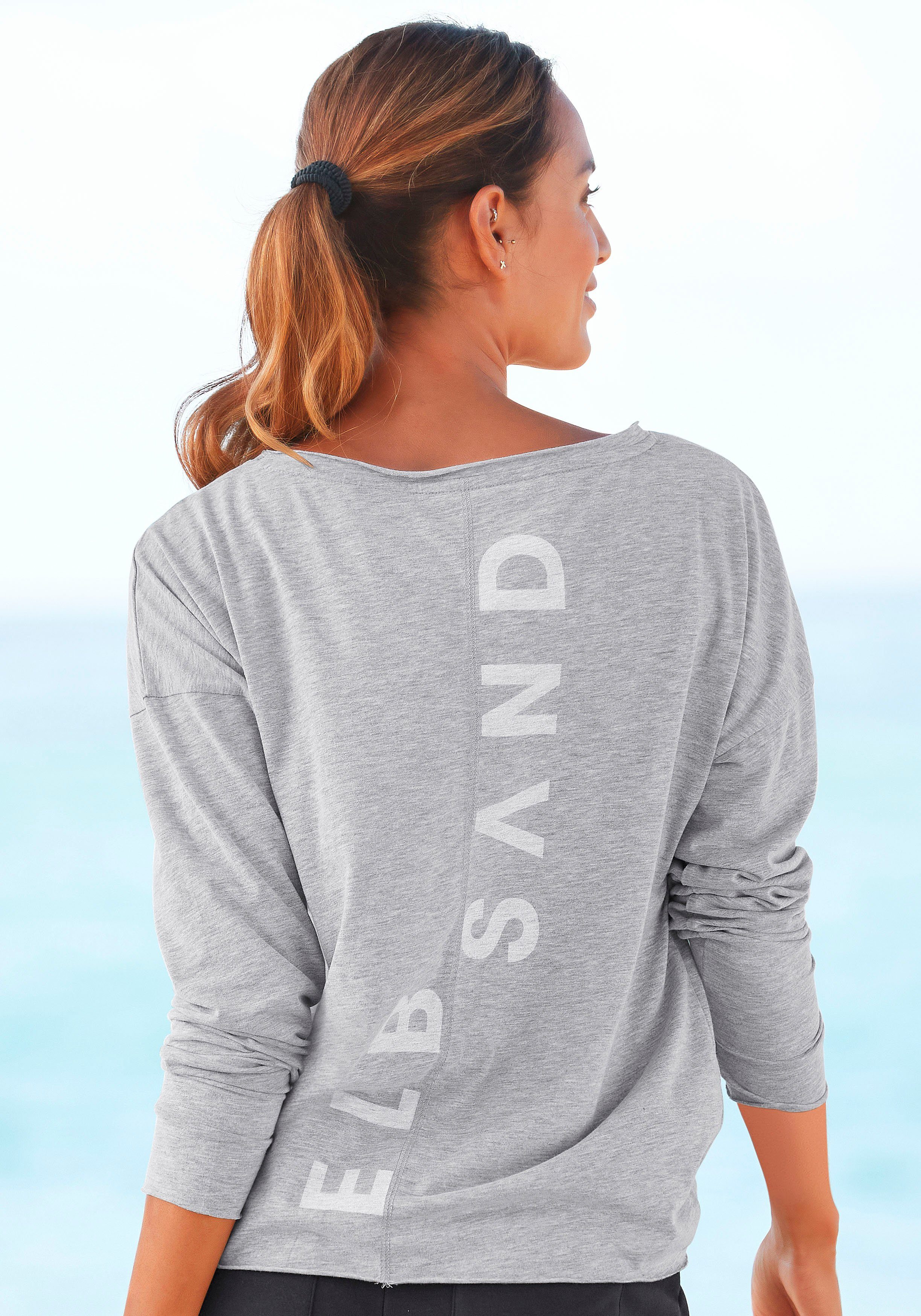 Elbsand Langarmshirt Eltje mit Logodruck hinten, günstig online kaufen