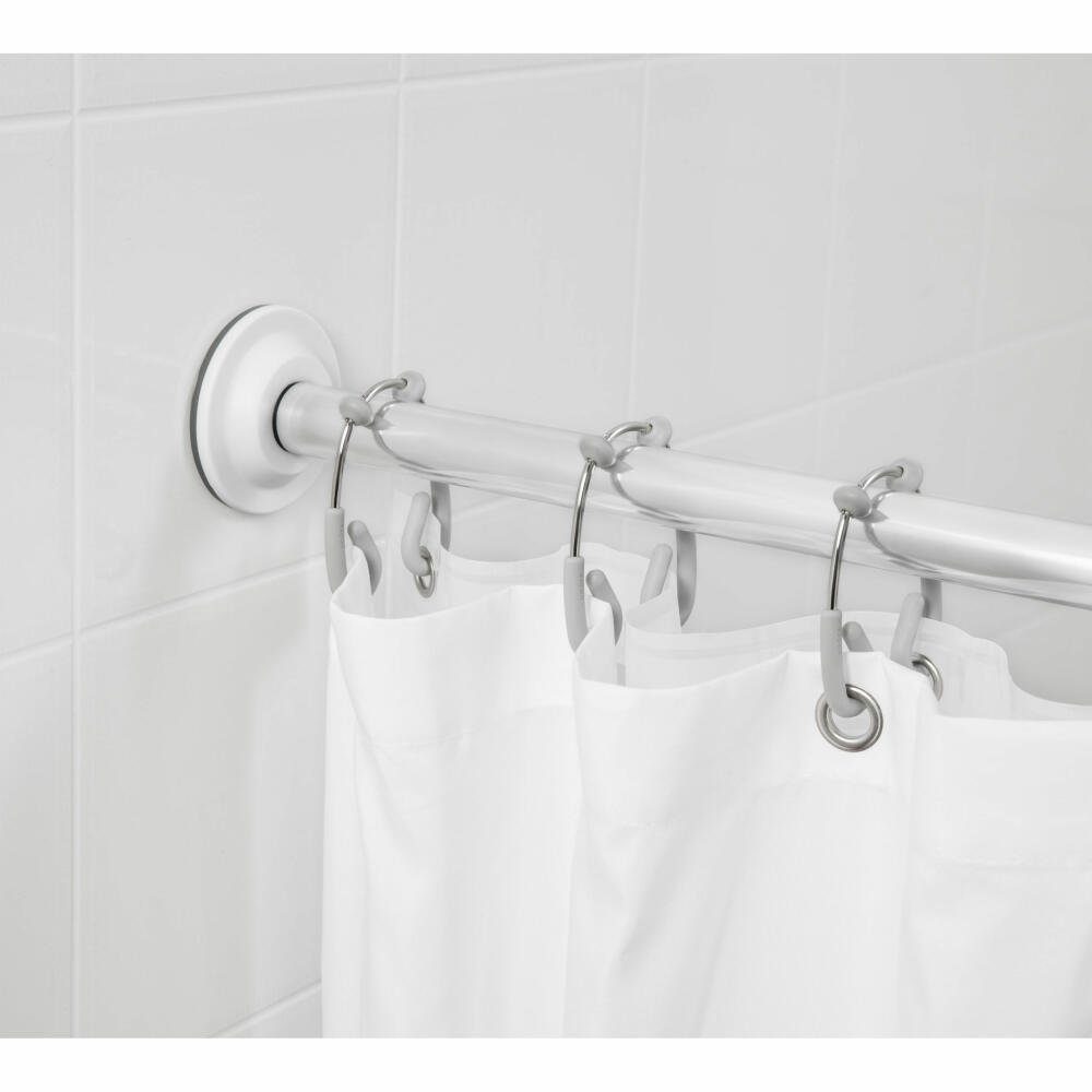 Umbra Duschvorhangringe Flex Doppel Grau/Chrom 12er Set, (Set, 12-St)