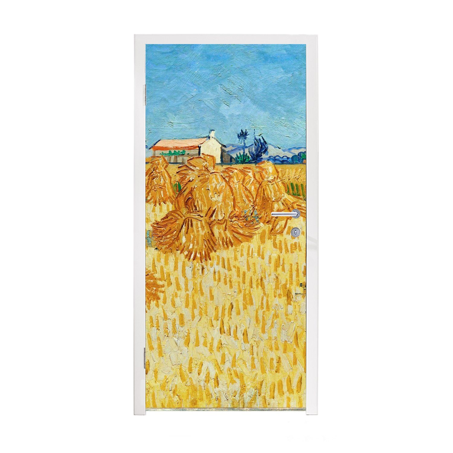 MuchoWow Türtapete cm der 75x205 in van Tür, für Fototapete St), (1 Provence Türaufkleber, Gogh, - Weinlese bedruckt, Matt, Vincent