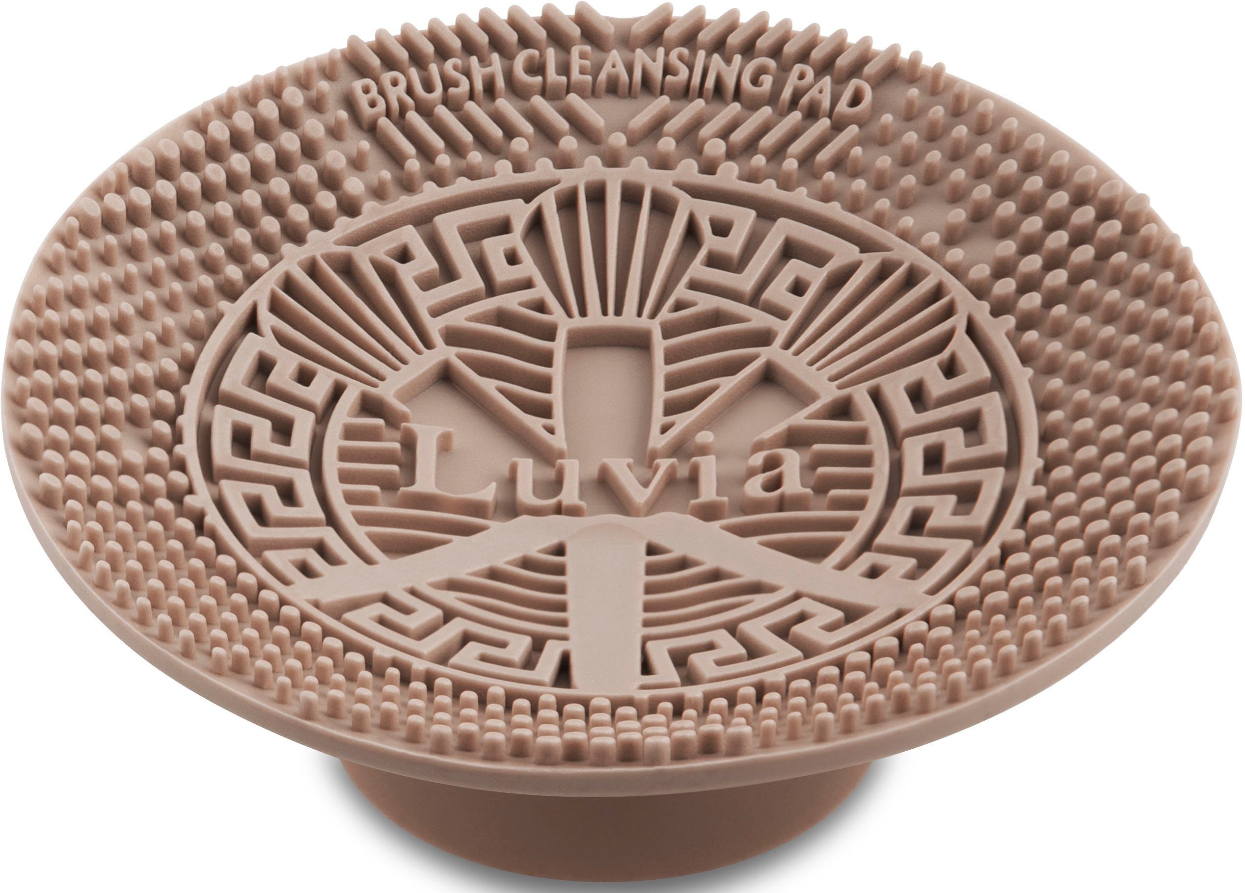 Luvia Cosmetics Kosmetikpinsel-Set Brush Cleansing Pad - Black, Design für wassersparende Reinigung; passt bequem in jede Hand. Coffee