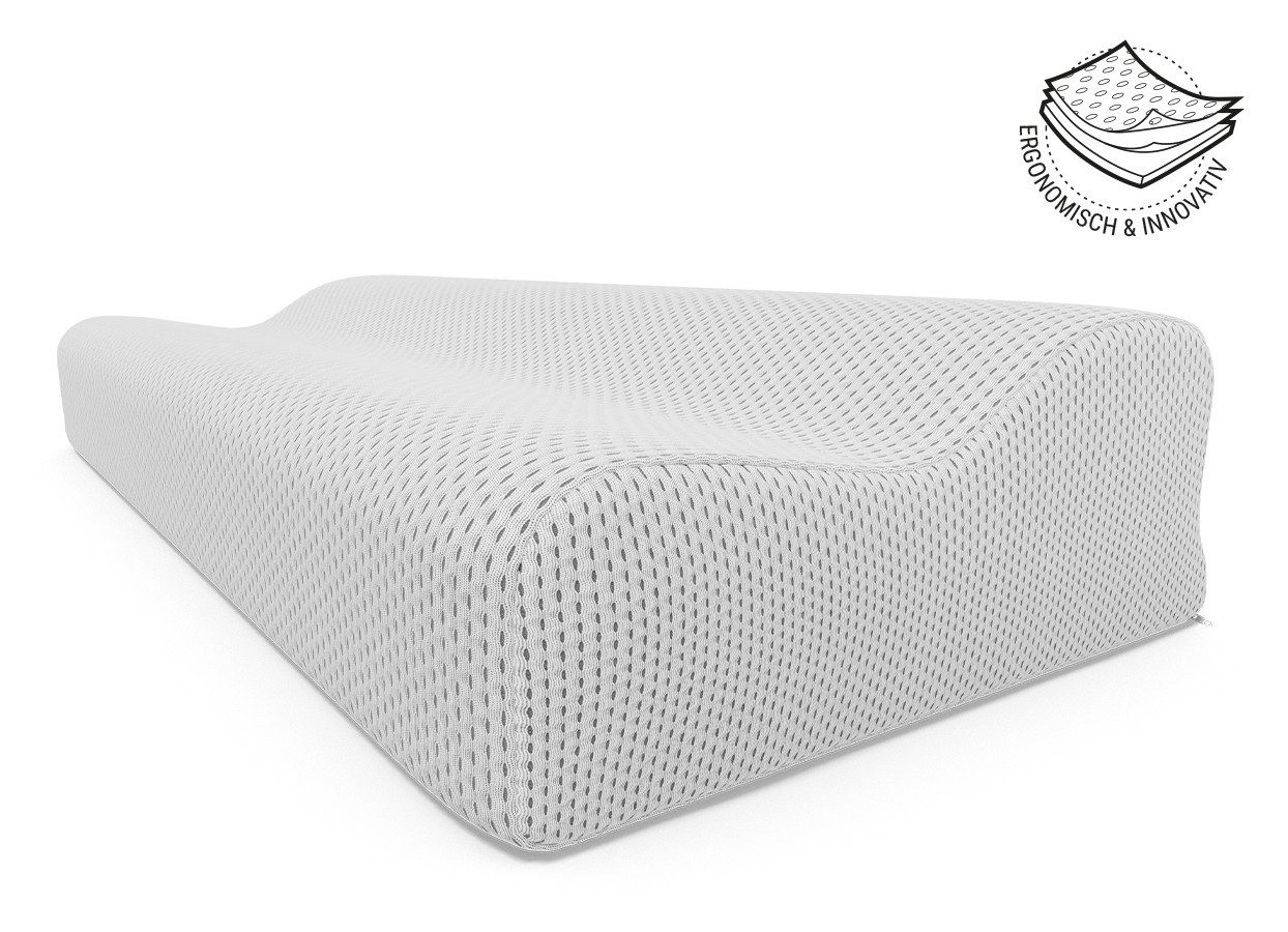 bett1.de Nackenstützkissen BODYGUARD Kissen, zwei Stützstufen, Füllung: softer Schaumstoff
