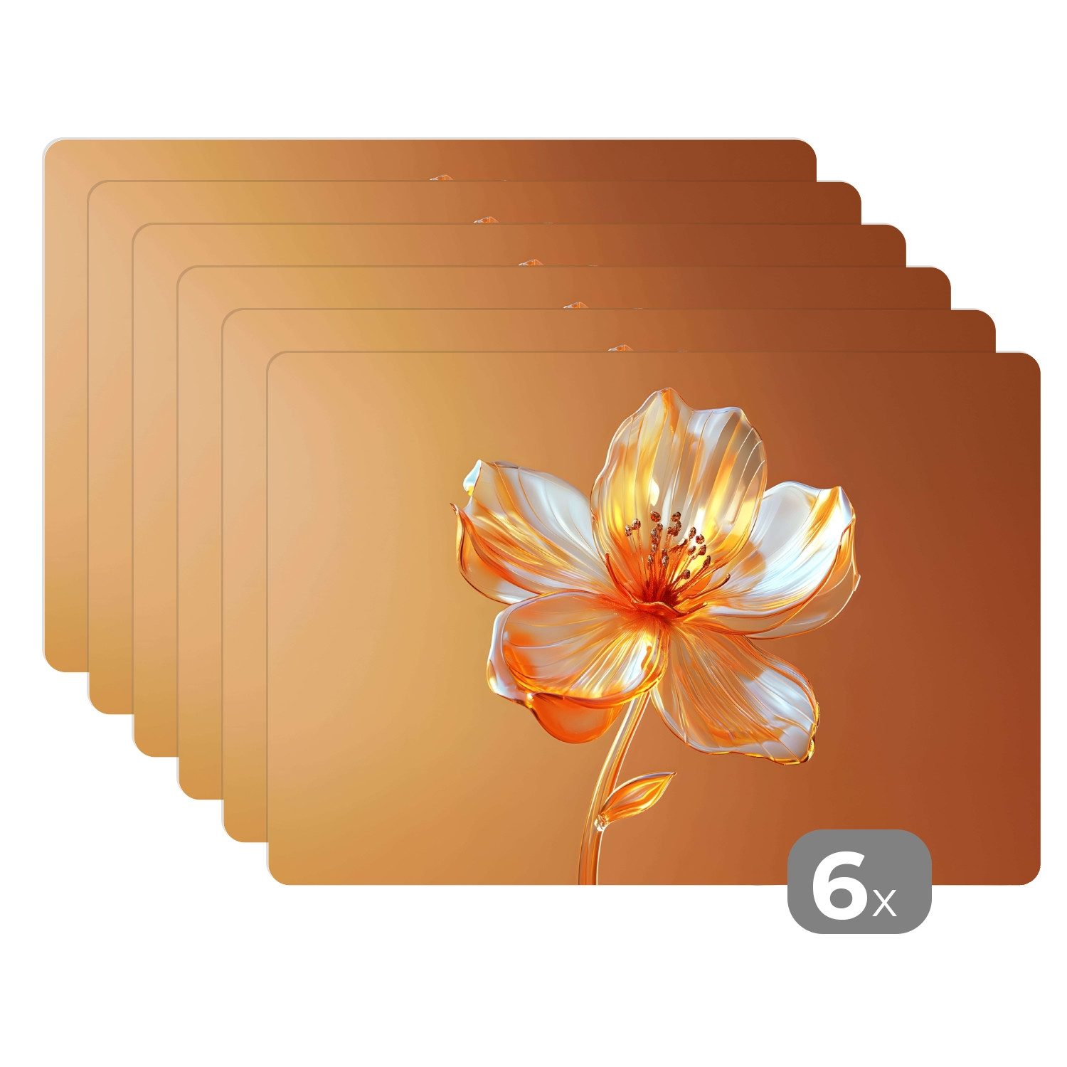 MuchoWow Platzset Gläser - Blume - günstig online kaufen