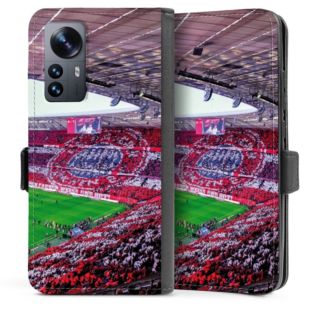 DeinDesign Handyhülle FCB Stadion FC Bayern München FCB Stadion Tribüne, Xiaomi 12 5G Hülle Handy Flip Case Wallet Cover Handytasche Leder