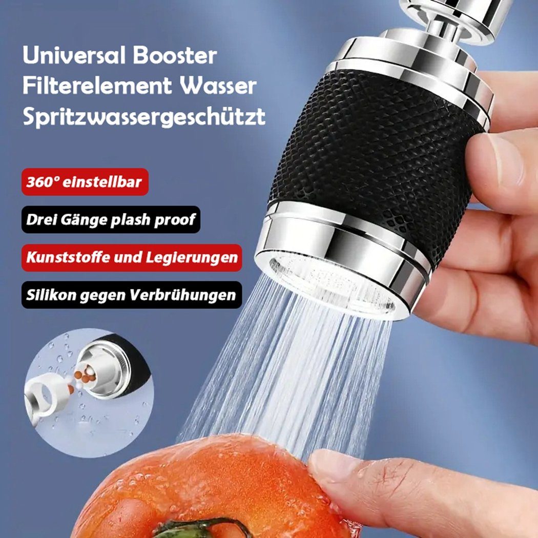 TUABUR Küchenarmatur Küchenarmaturkopf, Anti-Spritz-Wasserhahn-Booster Rot Ersatz