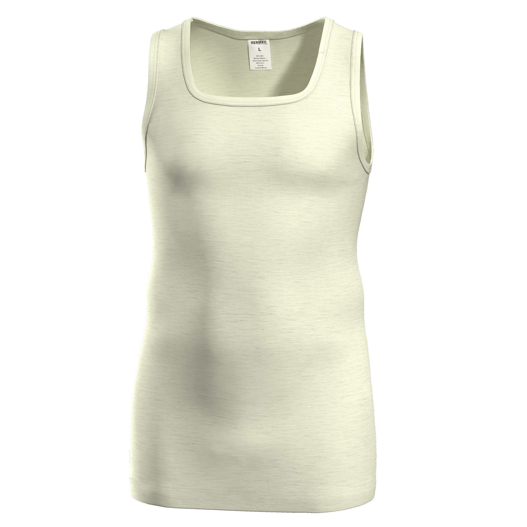 HERMKO Achselhemd 40025 40025 Herren Tank Top Merinowolle / Tencel Basic Un günstig online kaufen