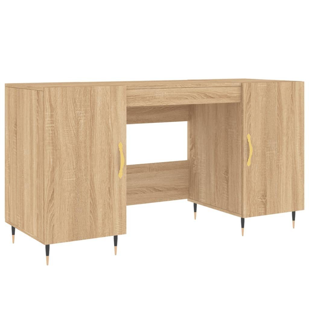 Schreibtisch Sonoma-Eiche 140x50x75 cm Holzwerkstoff furnicato