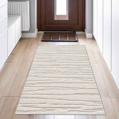 Teppich Moderner Designer Teppich mit Abstraktmuster, Teppich-Traum, rechteckig, Höhe: 14 mm, Je nach Lichteinfall heller/dunkler