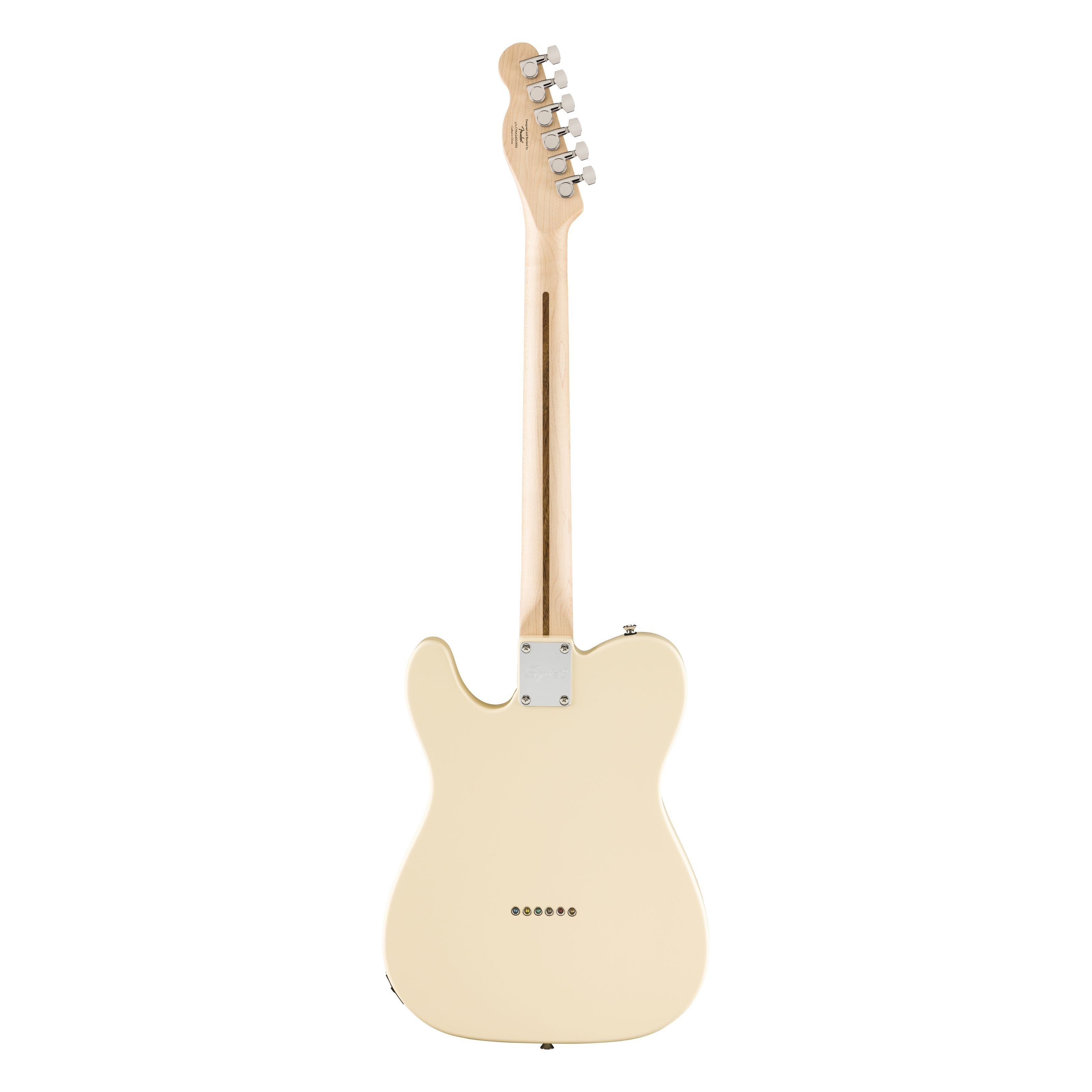 Squier E-Gitarre, E-Gitarren, T-Modelle, Affinity Telecaster Thinline OWT Olympic White - E-Gitarre