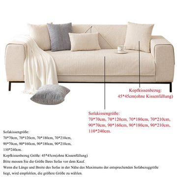 Sofabezug Sofabezug Antirutsch,Anti Slip Sofa Cushion,Couch Bezug Ecksofa, NUODWELL