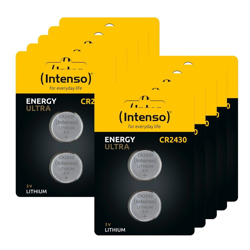 Intenso 20 Energy Ultra CR 2430 Lithium Knopfzelle Batterien im 2er Blister Knopfzelle | Knopfzellen