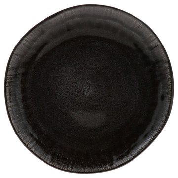 MamboCat Speiseteller 6er Set Speiseteller Zakynthos Reactive Glaze Schwarz - 24327312