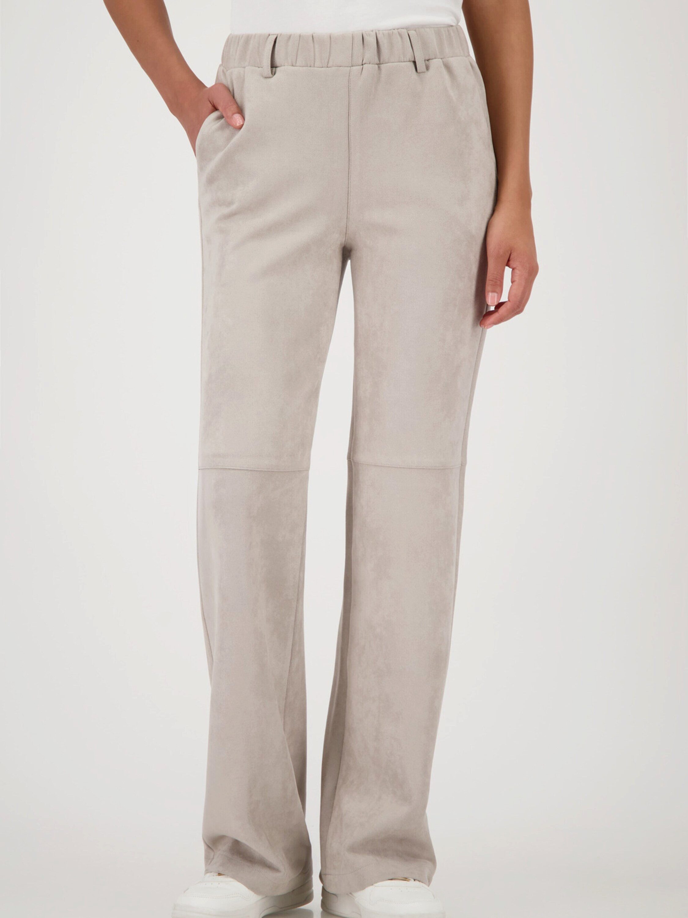 Monari Lederimitathose (1-tlg) Plain/ohne Details