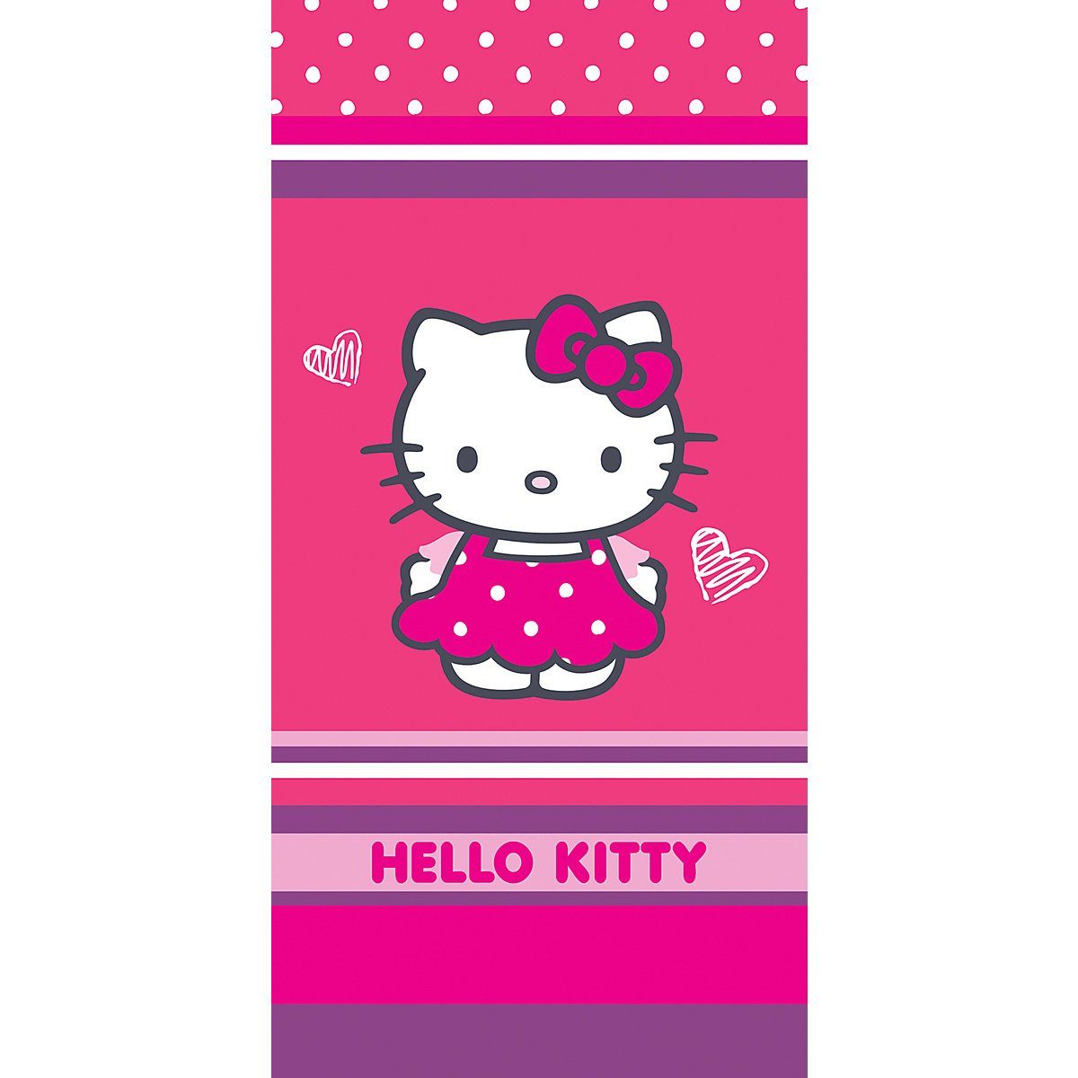 CTI Handtücher Hello Kitty Duschtuch Badetuch Strandtuch 75 x 150cm