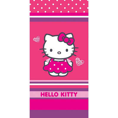 CTI Badetücher Strandtuch, Hello Kitty Dress, 75 x 150 cm