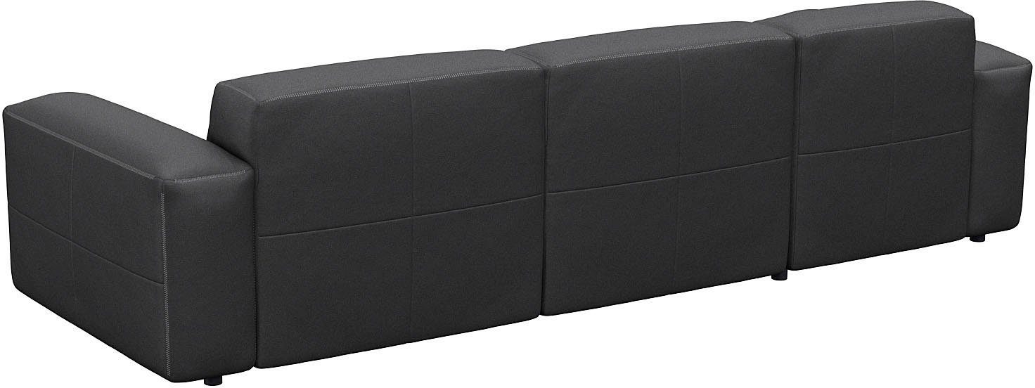 FLEXLUX Ecksofa Lucera bequem und komfortabel durch hochwertigen Sitzaufbau, L.Form, modern & anschmiegsam, Kaltschaum, Stahl-Wellenunterfederung
