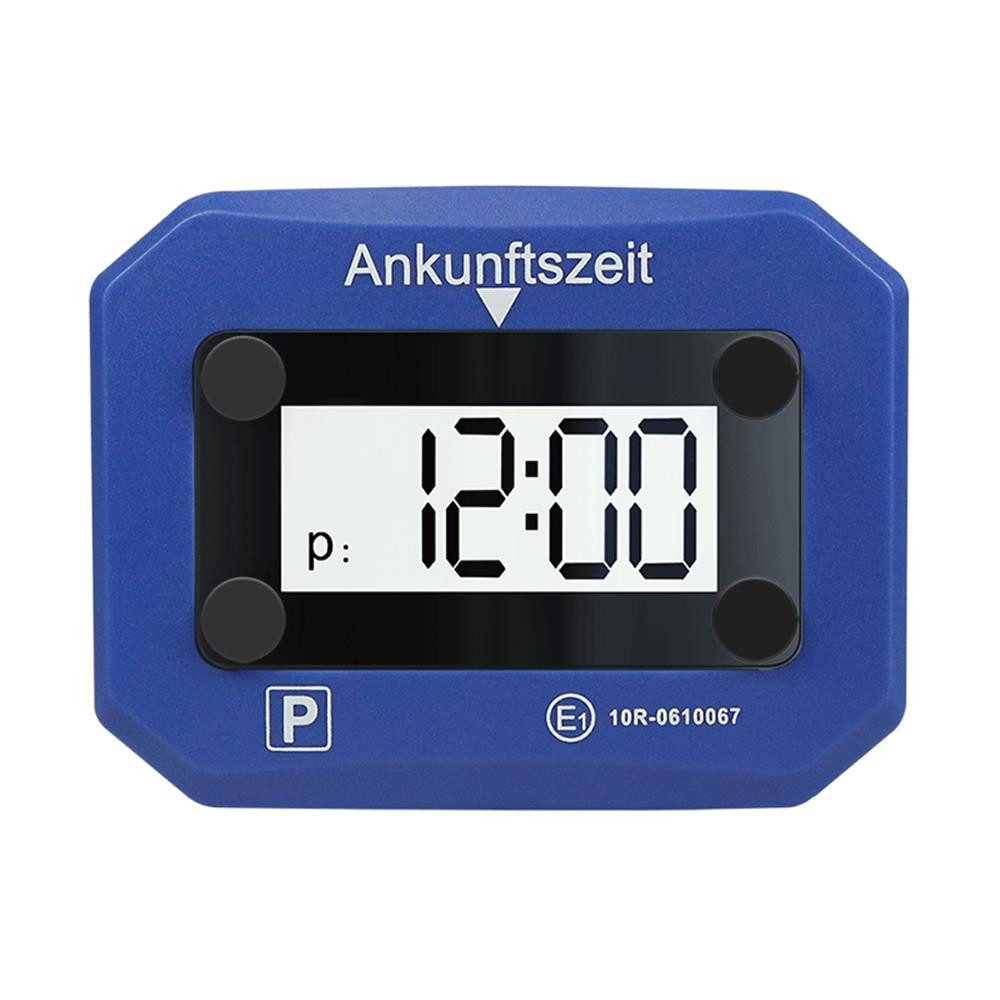 LogiLink elektronische Parkscheibe AA0189 Digitale Parkuhr, automatische Aktivierung, 24-Stunden, Automatische Parkzeit, LCD-Anzeige, SOS-Licht Auto