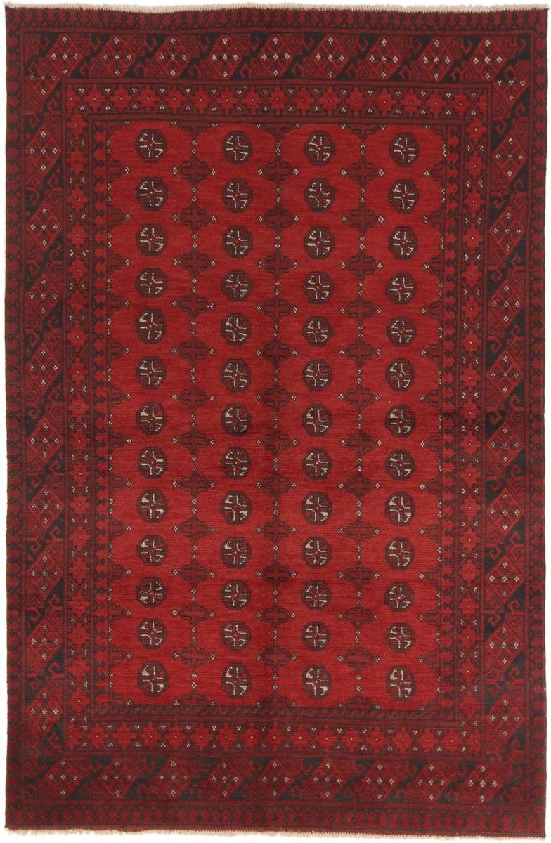 Orientteppich Afghan Akhche 153x239 Handgeknüpfter Orientteppich, Nain Trading, rechteckig, Höhe: 6 mm