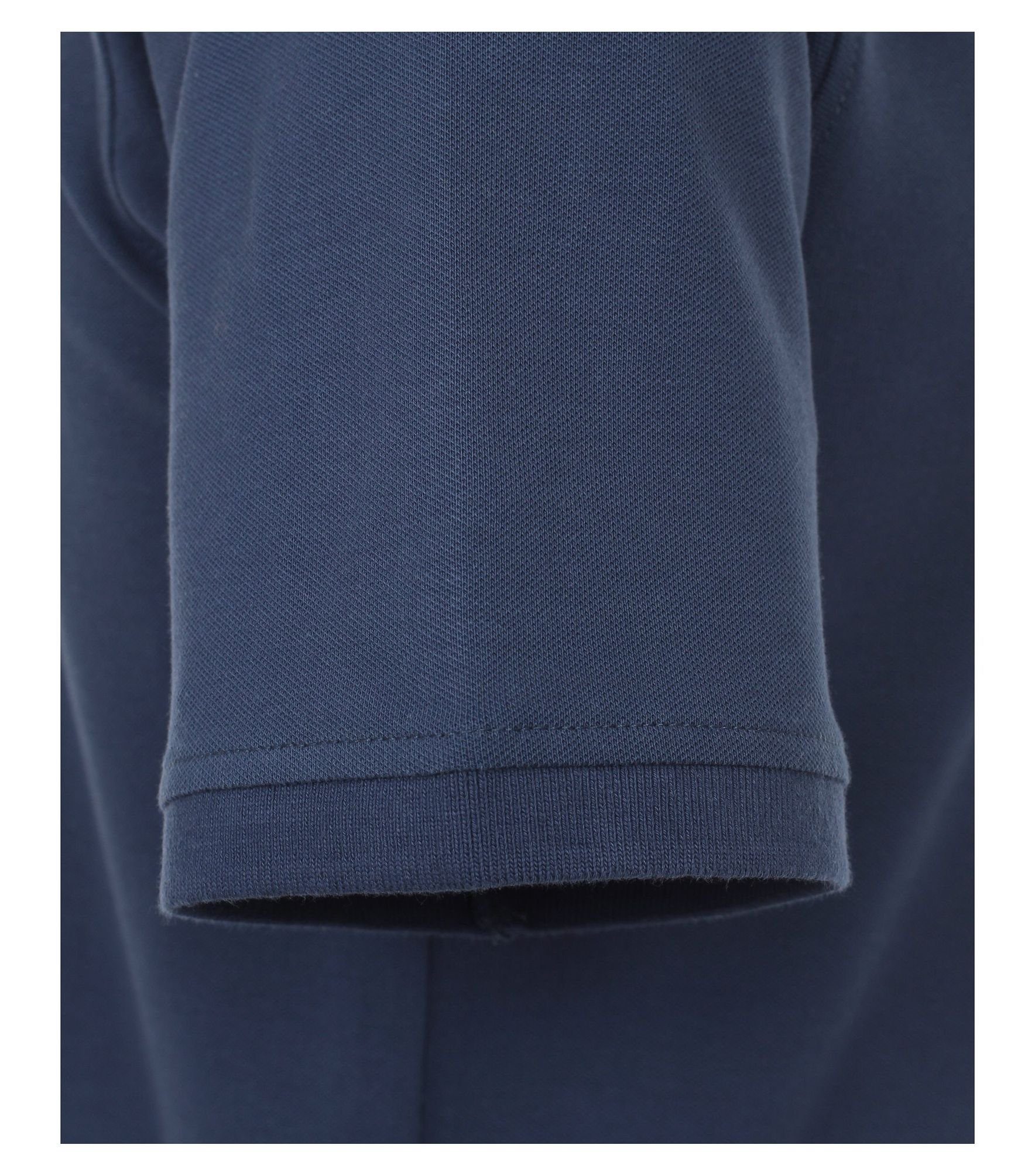 Blau unifarben CASAMODA Poloshirt Poloshirt (125) Polo-Shirt
