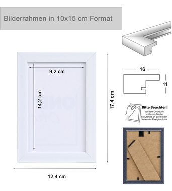 IDEAL TREND Bilderrahmen FlexiFrame Leichter Blockprofil Kunststoff Bilderrahmen mit Acrylglas