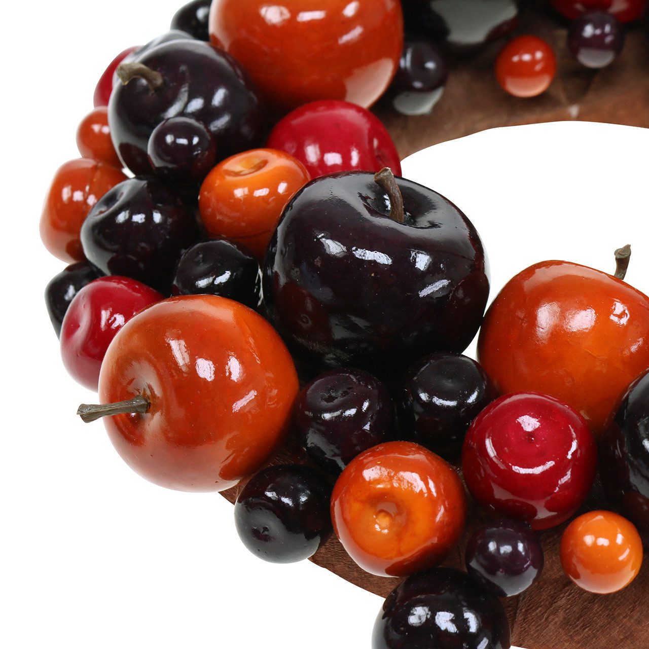 Kunstpflanze Hochwertiger Dekokranz Apfel Ø26cm - günstig online kaufen