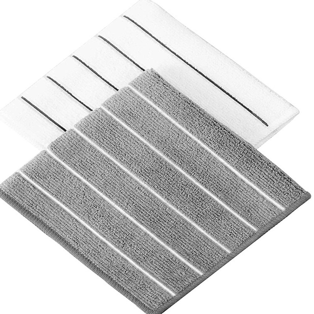 65 45 Geschirrtücher Weiß Microfaser cm Geschirrtuch und Grau x FELIXLEO 8er-Set