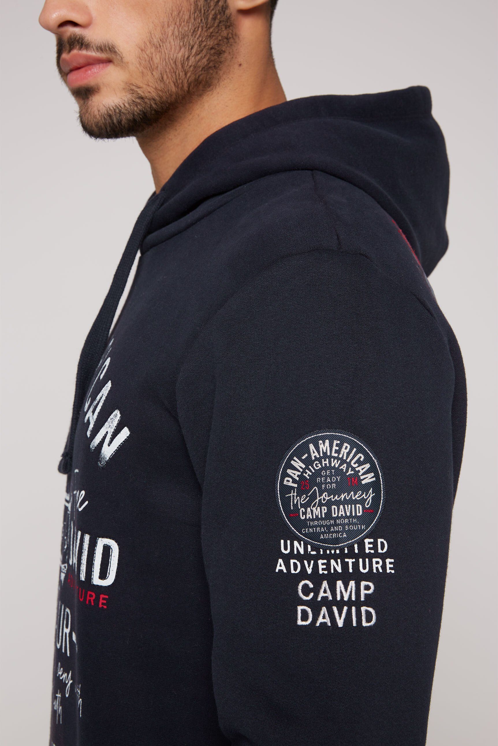 Kapuzensweatshirt mit weicher Innenseite CAMP DAVID