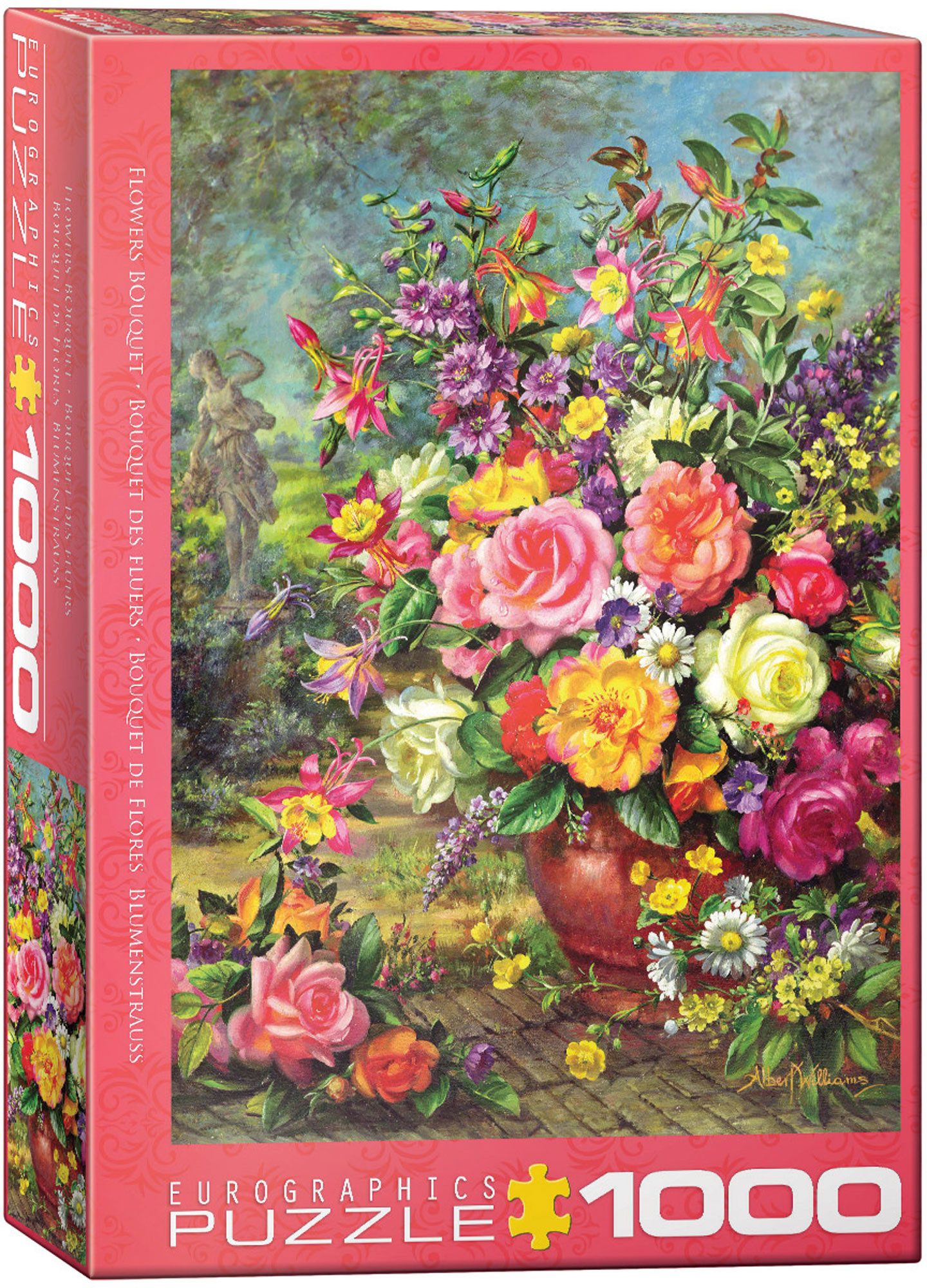 Puzzle 1000 Teile Puzzle - Puzzle - Flower Bouquet - Blumenstrauß, Puzzlete günstig online kaufen