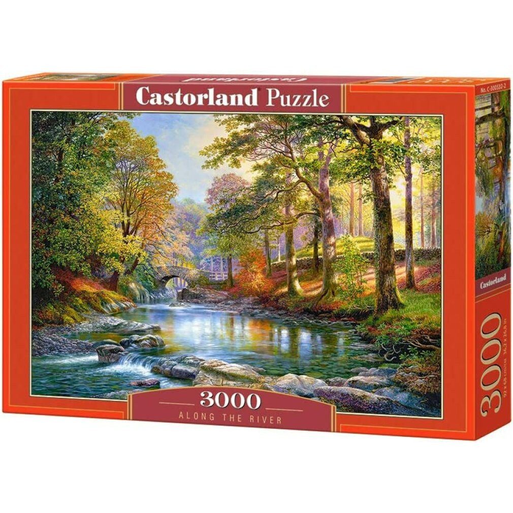 Castorland Puzzle Puzzle Entlang des Flusses 3000 Teile, Puzzleteile