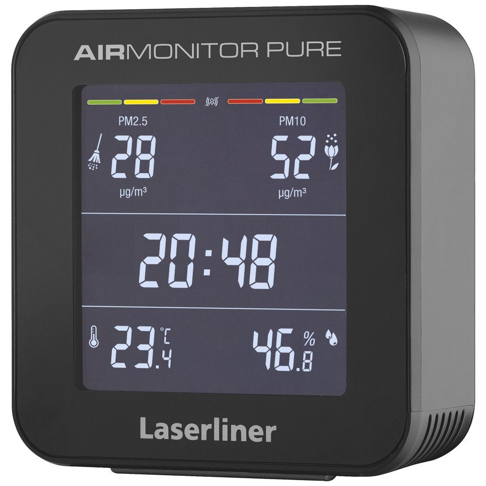 LASERLINER Klimamesser Feinstaub-Messgerät Laserliner AirMonitor Pure Feinstaub, Temperatur
