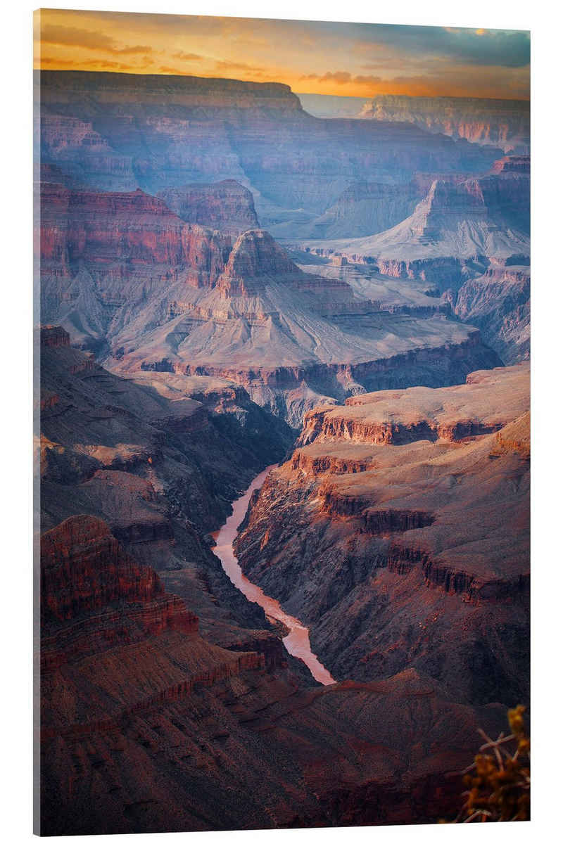 Posterlounge Acrylglasbild Editors Choice, Wunderschöner Sonnenaufgang am Grand Canyon, Fotografie
