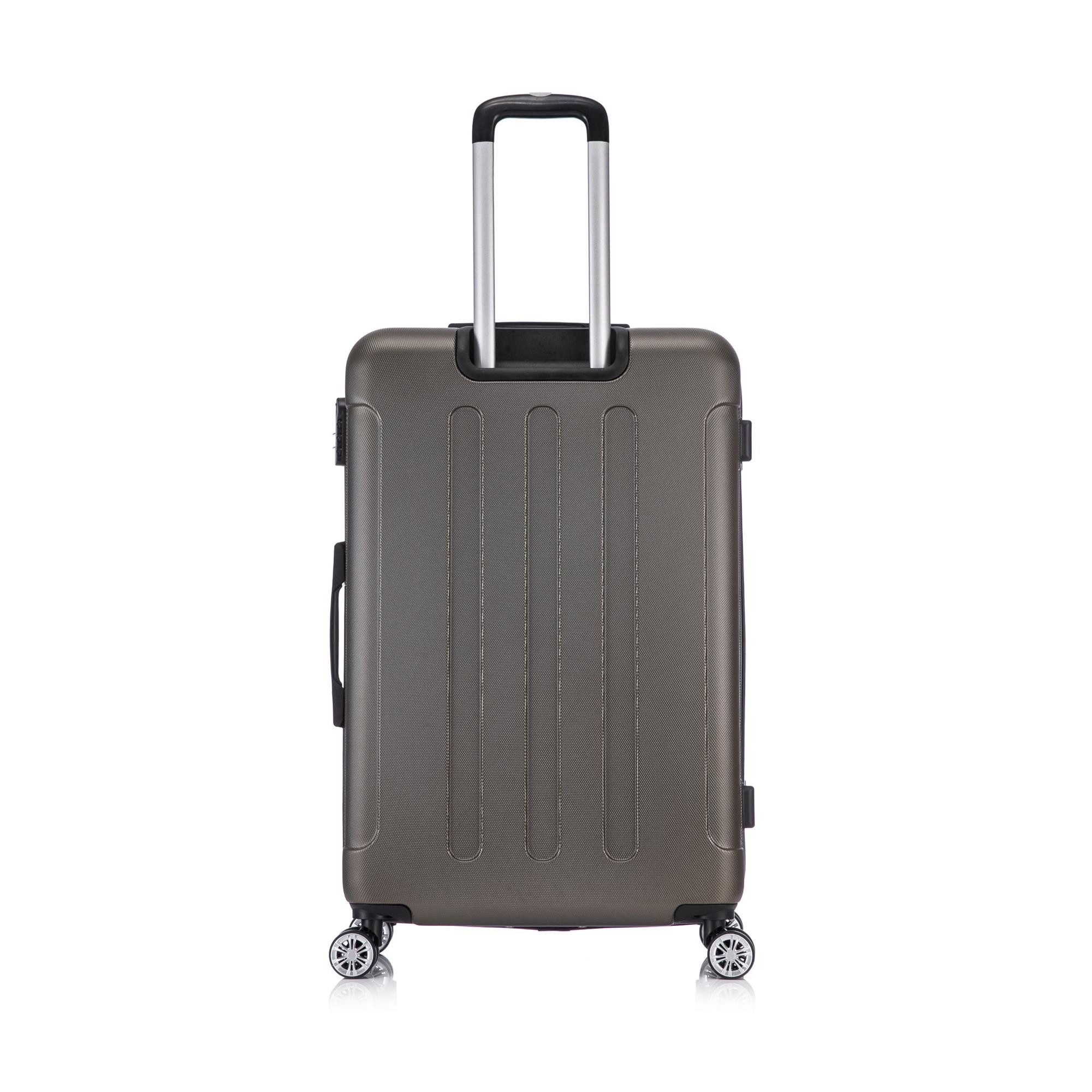 Flexot Hartschalen-Trolley F-2045 Kofferset, 360° Rollen, robuster Reisekoffer, Bordcase, 4 Rollen, Robuster und moderner Koffer mit vier 360° Rollen und Zahlenschloss
