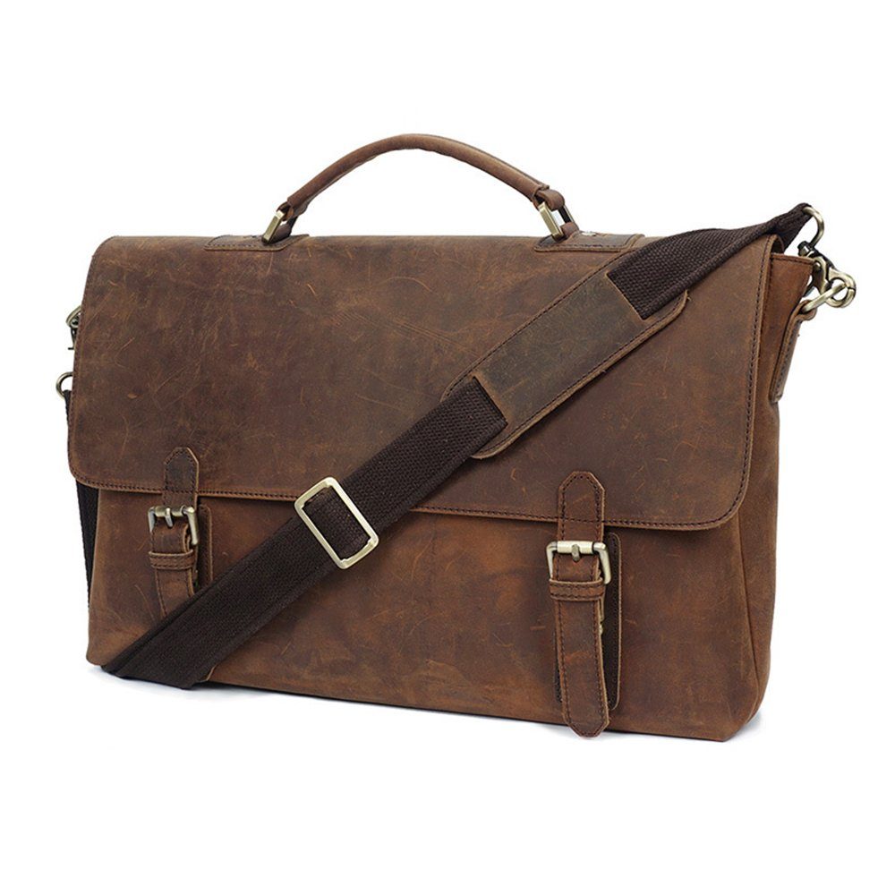 Umhängetasche Arbeitstasche Handtasche Leder Tragetasche Aktentasche Tasche Vintage