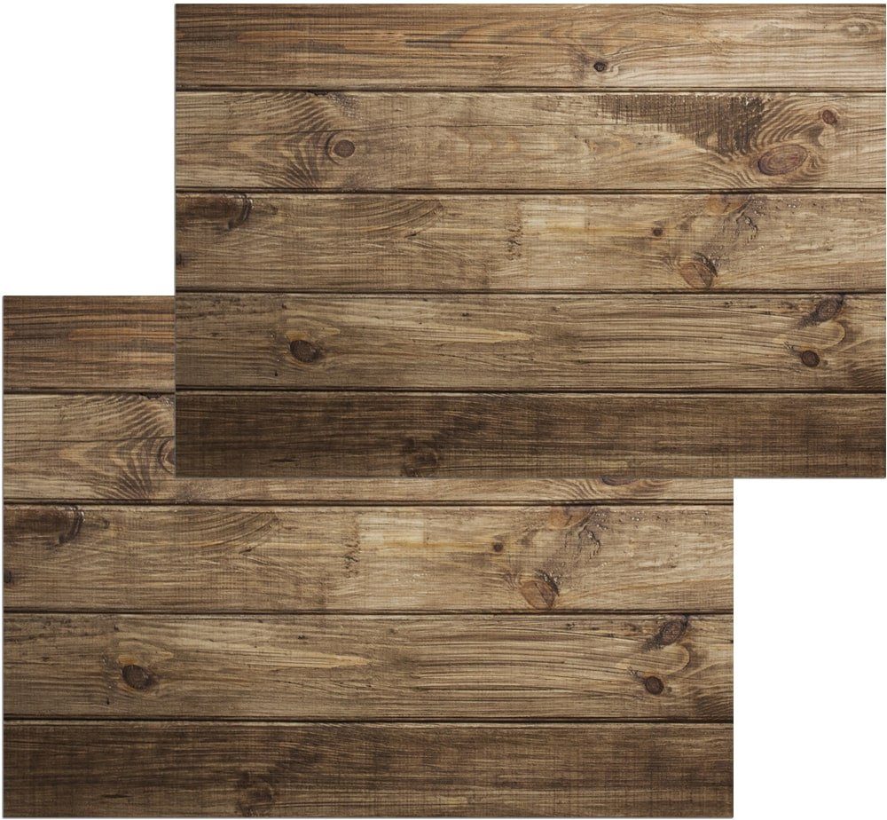 matches21 HOME & HOBBY Fußmatte Türmatte Holz-Optik Landhaus in 40x60 cm als Fussabtreter, rechteckig, Höhe: 5 mm, Rutschfester Türvorleger für innen als waschbare Schmutzfangmatte