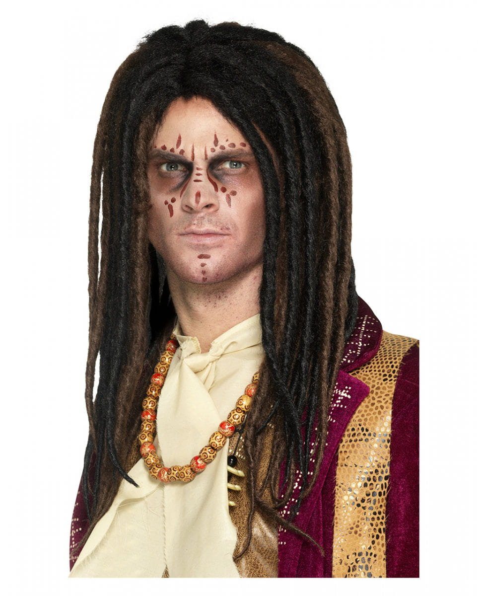 Kostüm-Perücke Voodoo Dreadlock Perücke als Rastafari Kostümzubeh
