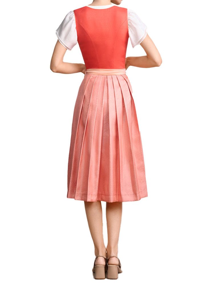 KRÜGER COLLECTION Dirndl Dirndl Sylphira 70cm Länge orange – Bild 5 von 5
