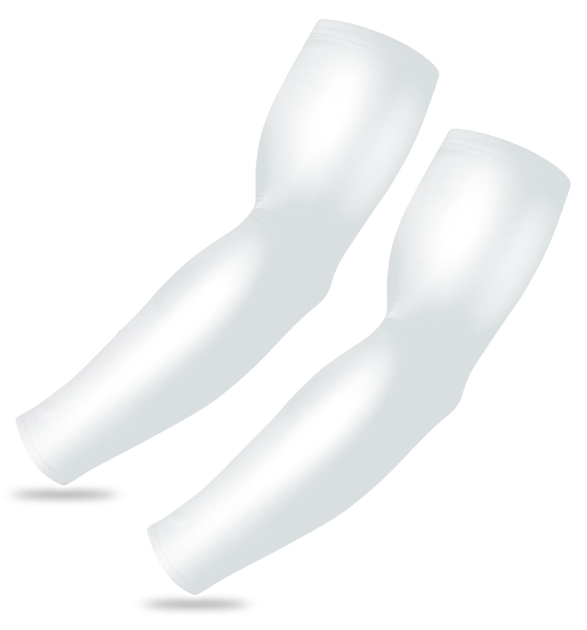 Tough Outfitters Armstulpen 2er Set Armlinge für Damen Herren 2x Armschoner in Teenager Klein Weiß (1-St) 2 Armlinge für Radsport Herren - Set Arm Sleeve Basketball Volleyball