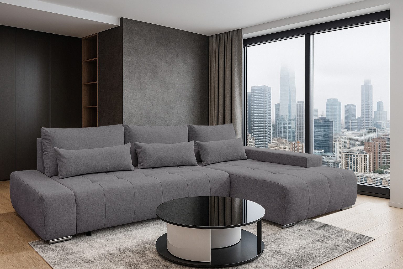 storez24 Ecksofa Kelly, mit Bettkasten und Schlaffunktion, L-Form, bequem günstig online kaufen