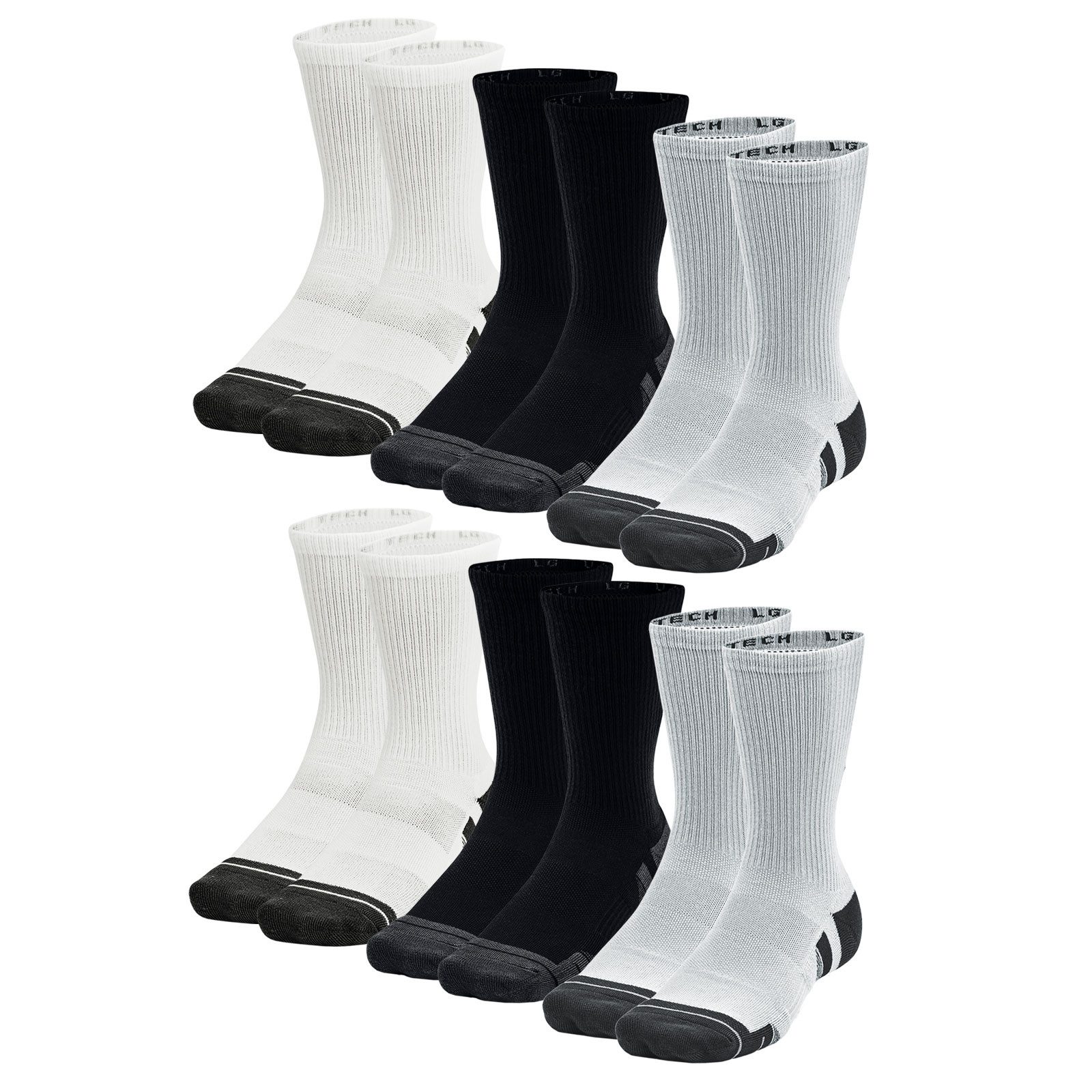 Under Armour® Funktionssocken 6 Paar Performance Tech-Crew-Socken (6-Paar) günstig online kaufen