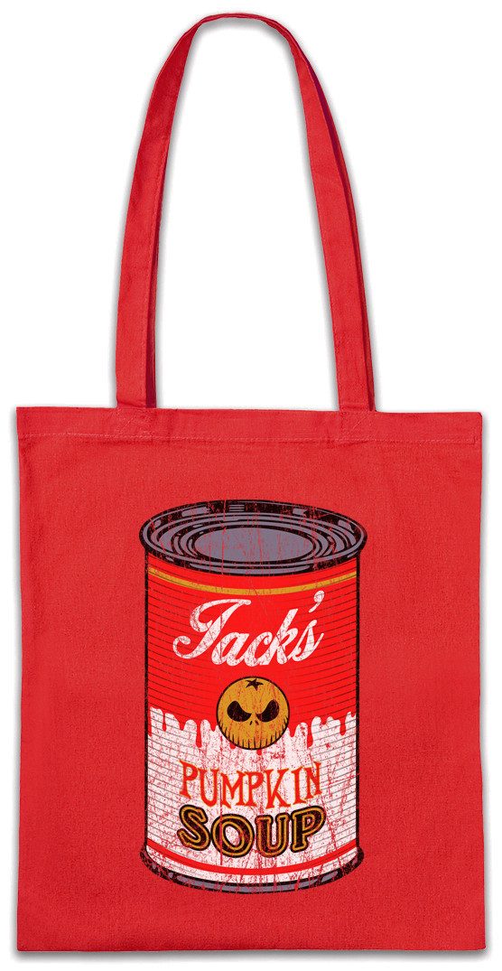 Beuteltasche Jack's Pumpkin Soup I Stofftasche Kürbis Nightmare Gesicht Skellington